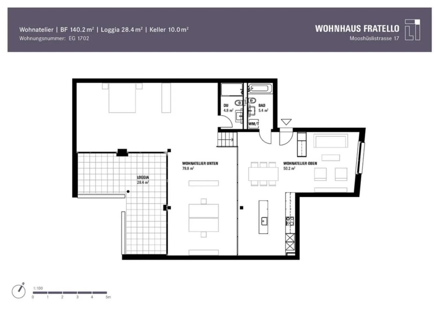 Trendige Atelierwohnung in Emmen - Foto 6 von 6