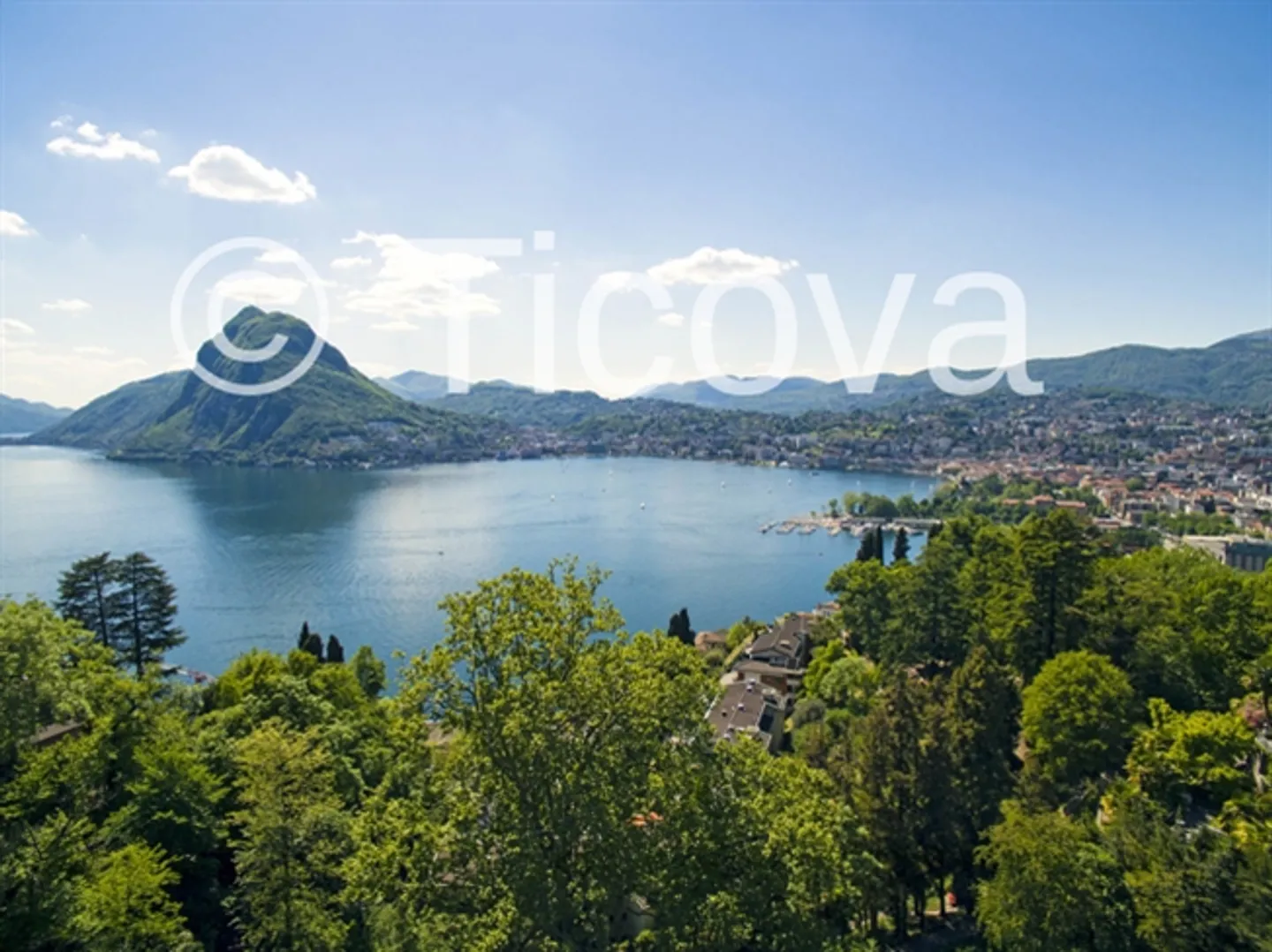 «Ruvigliana - Zu vermieten 6,5 Zimmer mitten im Grünen und mit schönem Seeblick, Schwimmbad im Park» - Foto 5 von 8