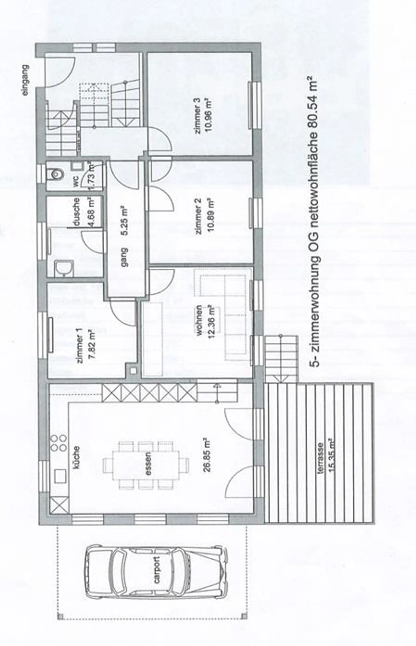 Bright 4.5-room apartment with terrace - Photo 7 of 7