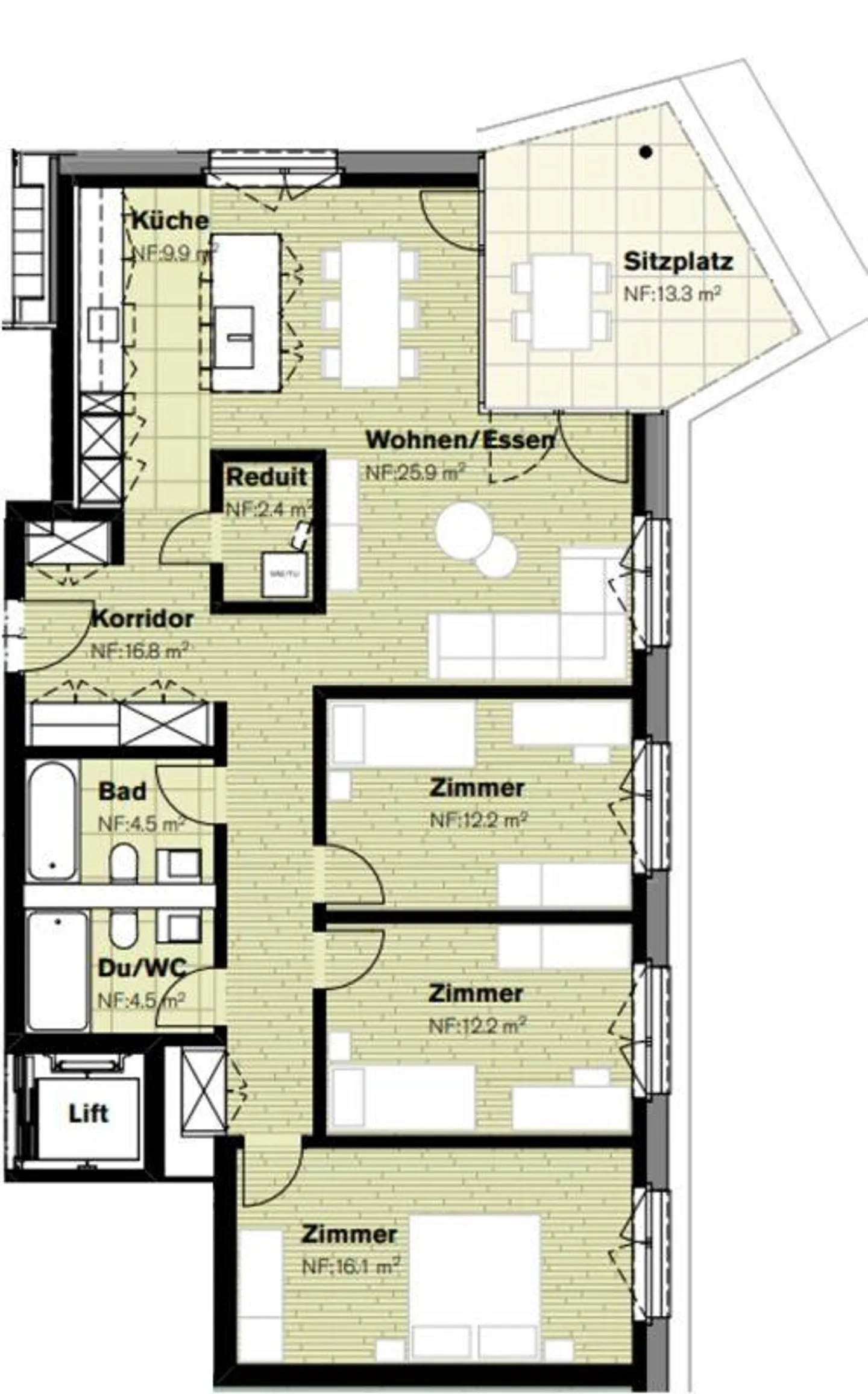Appartement 4,5 pièces dans le parc Sagi-Mühlibach - Photo 10 sur 10