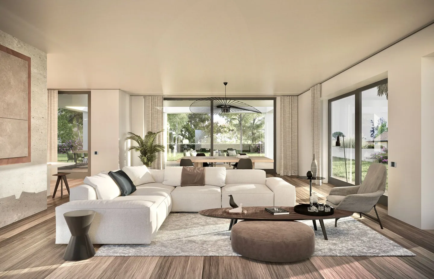 Gentilino, Collina d'Oro: Exklusive Design-Wohnung mit großer Terrasse, nahe TASIS, 4.5 Zimmer - Foto 3 von 7