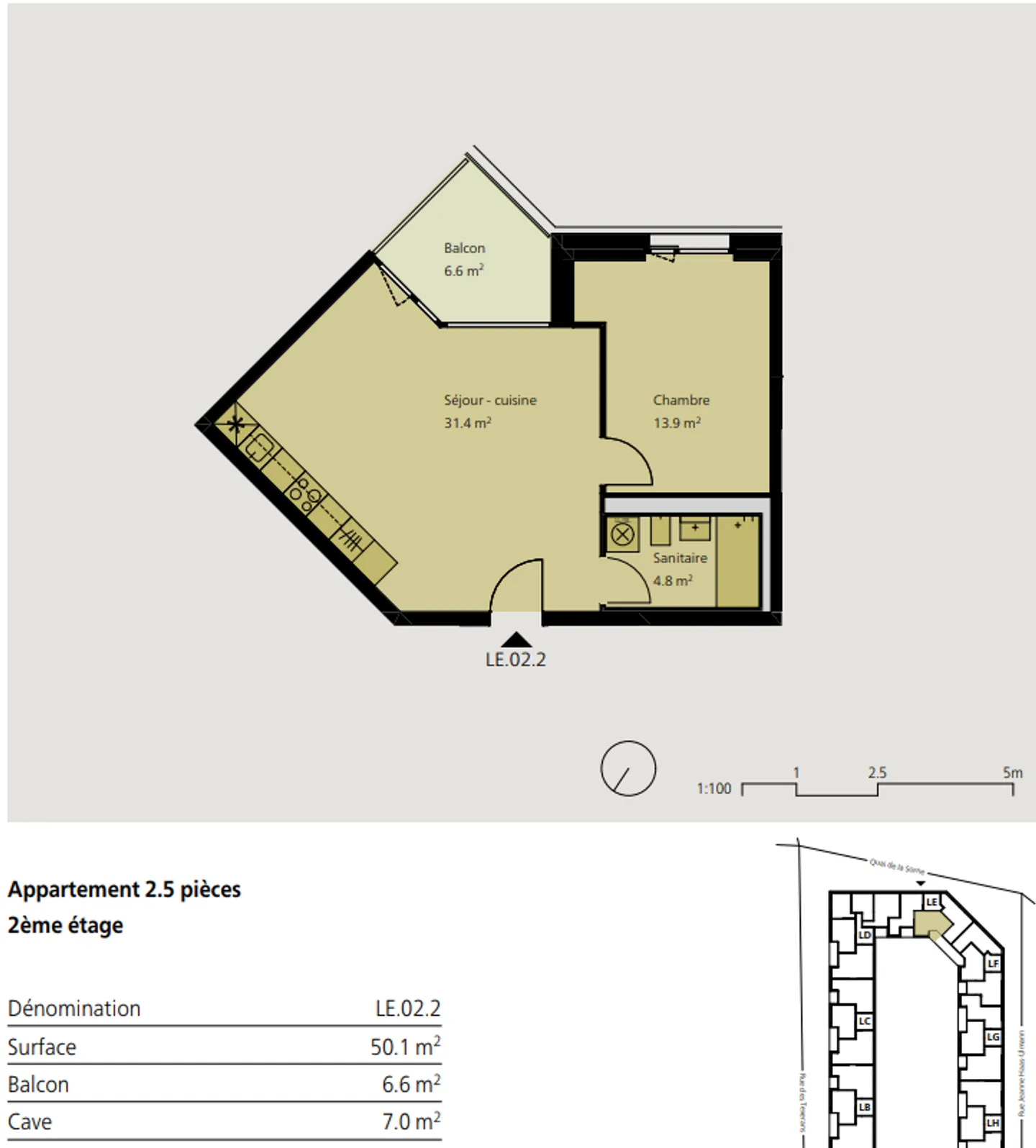 2.5 room apartment for rent in Delémont - Photo 2 of 5