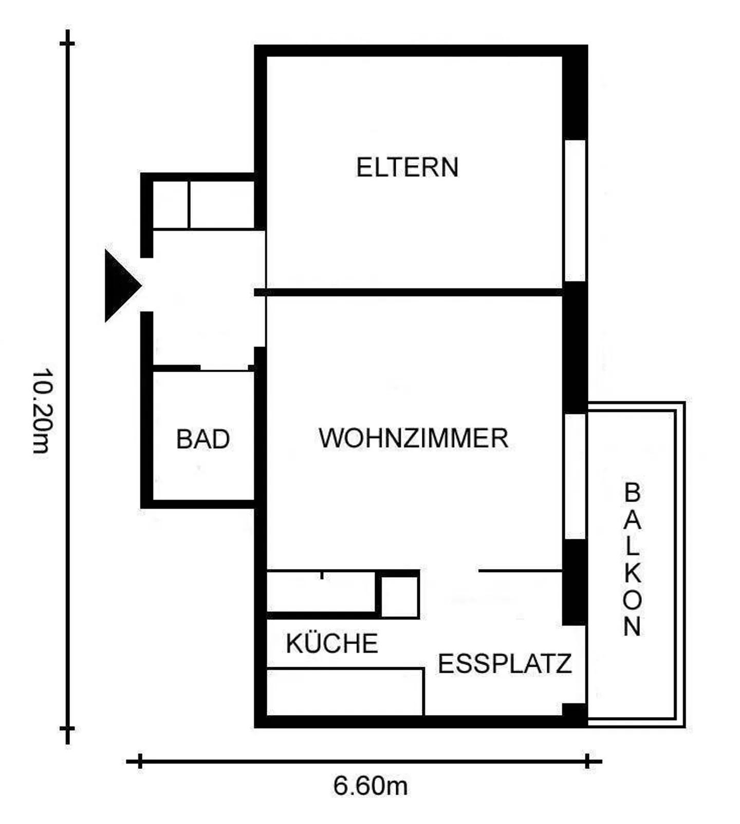 Gemutliches 2-Zimmer-Appartement im Grunen - Foto 2 von 9