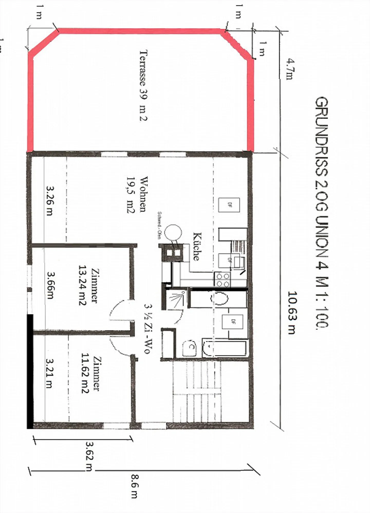 zentrumsnahe heimelige 3,5 Z. Dachwohnung mit speziellem Scharm - Foto 8 von 8