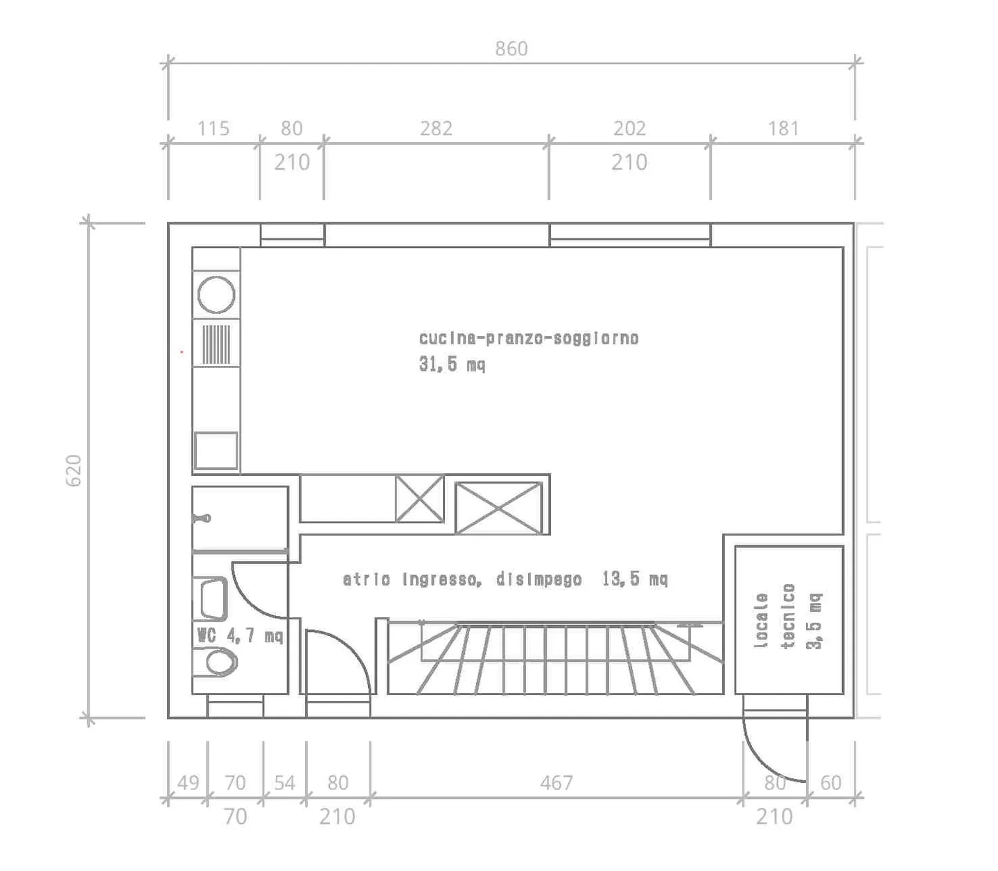 Nuova villa angolare con produzione di energia indipendente - Foto 12 di 14