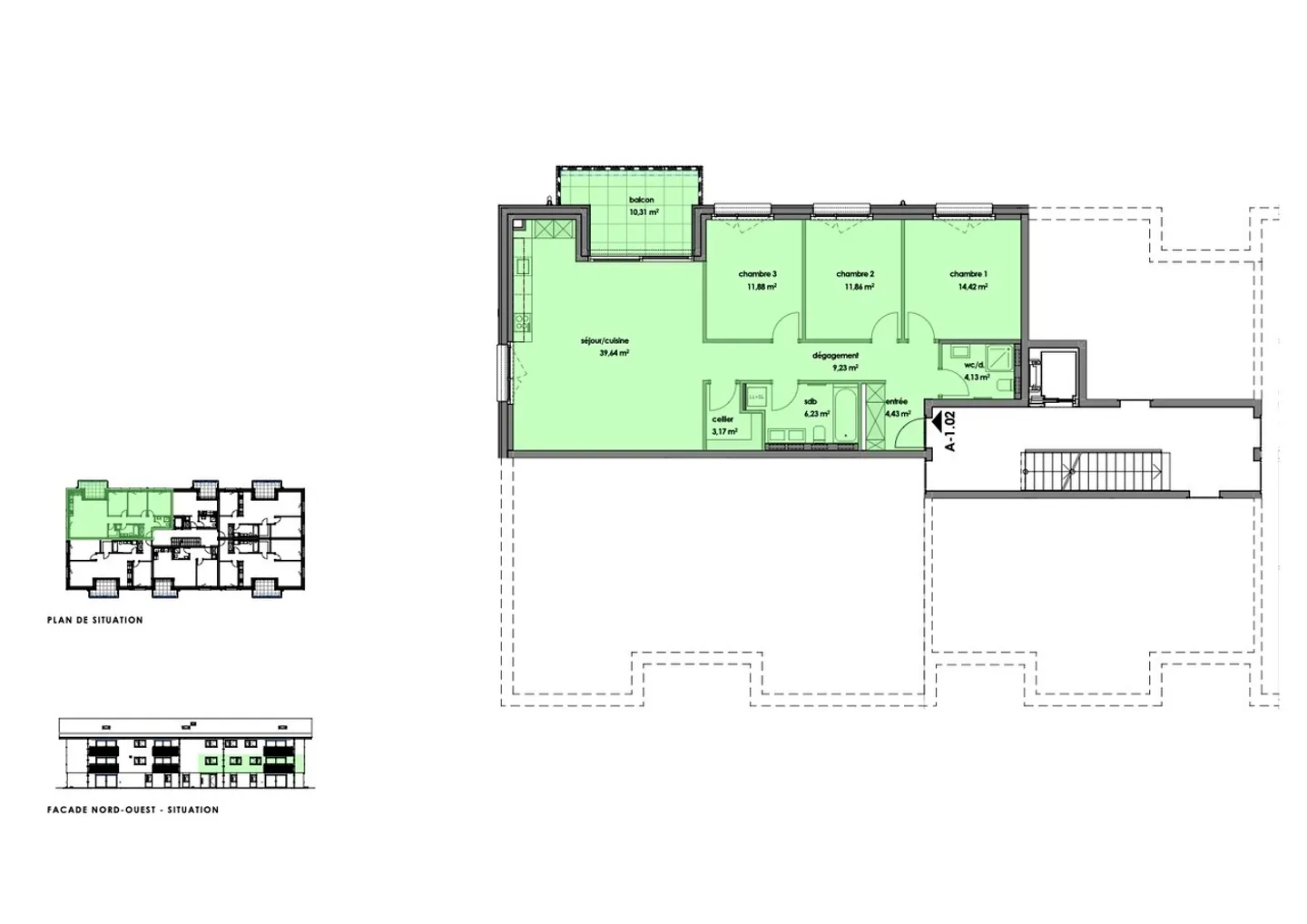 Schöne neue 4,5-Zimmer-Wohnung in grüner Umgebung - Foto 4 von 4