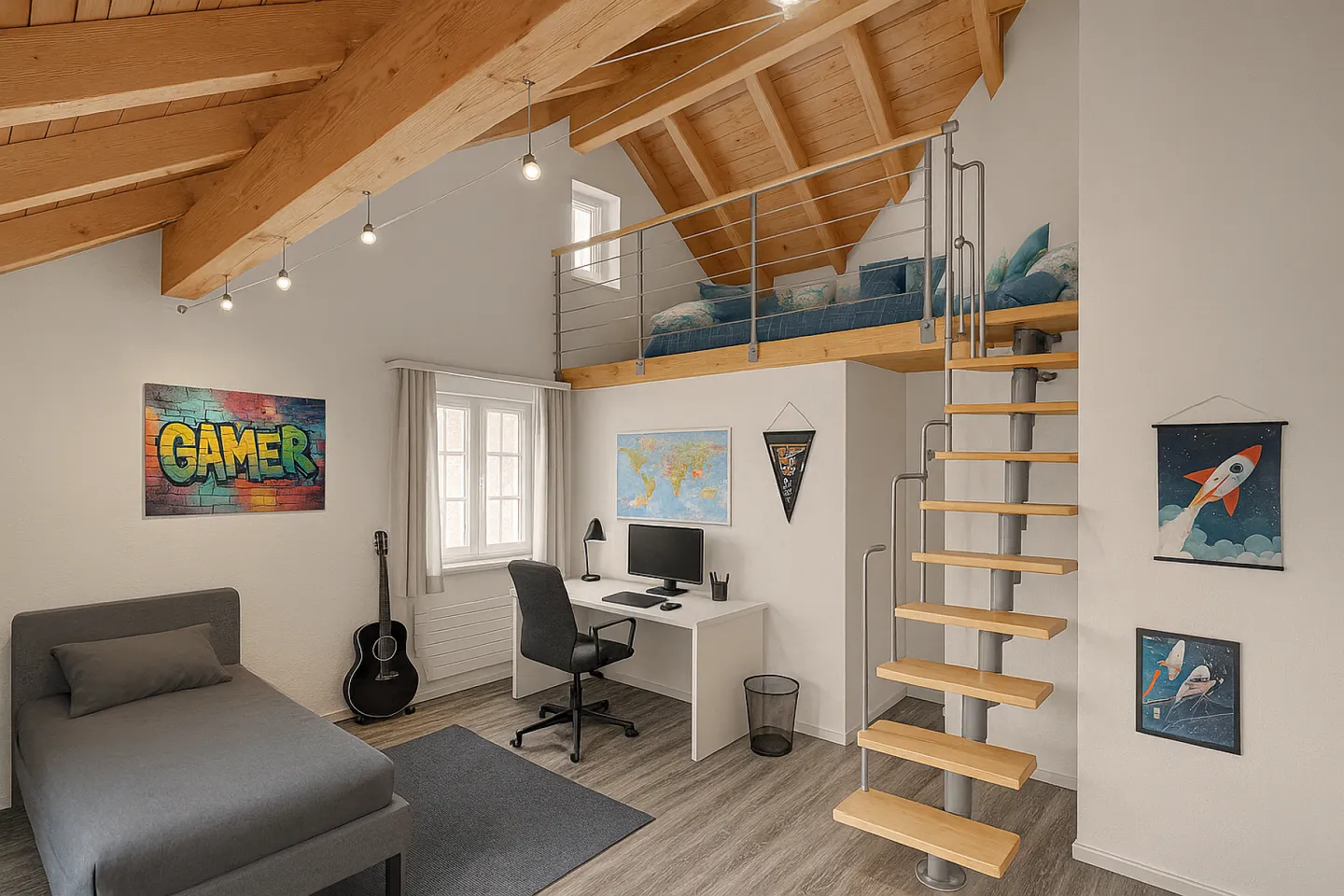 Maison de rangée spacieuse - beaucoup d'espace pour la famille, les loisirs et les idées - Photo 9 sur 16