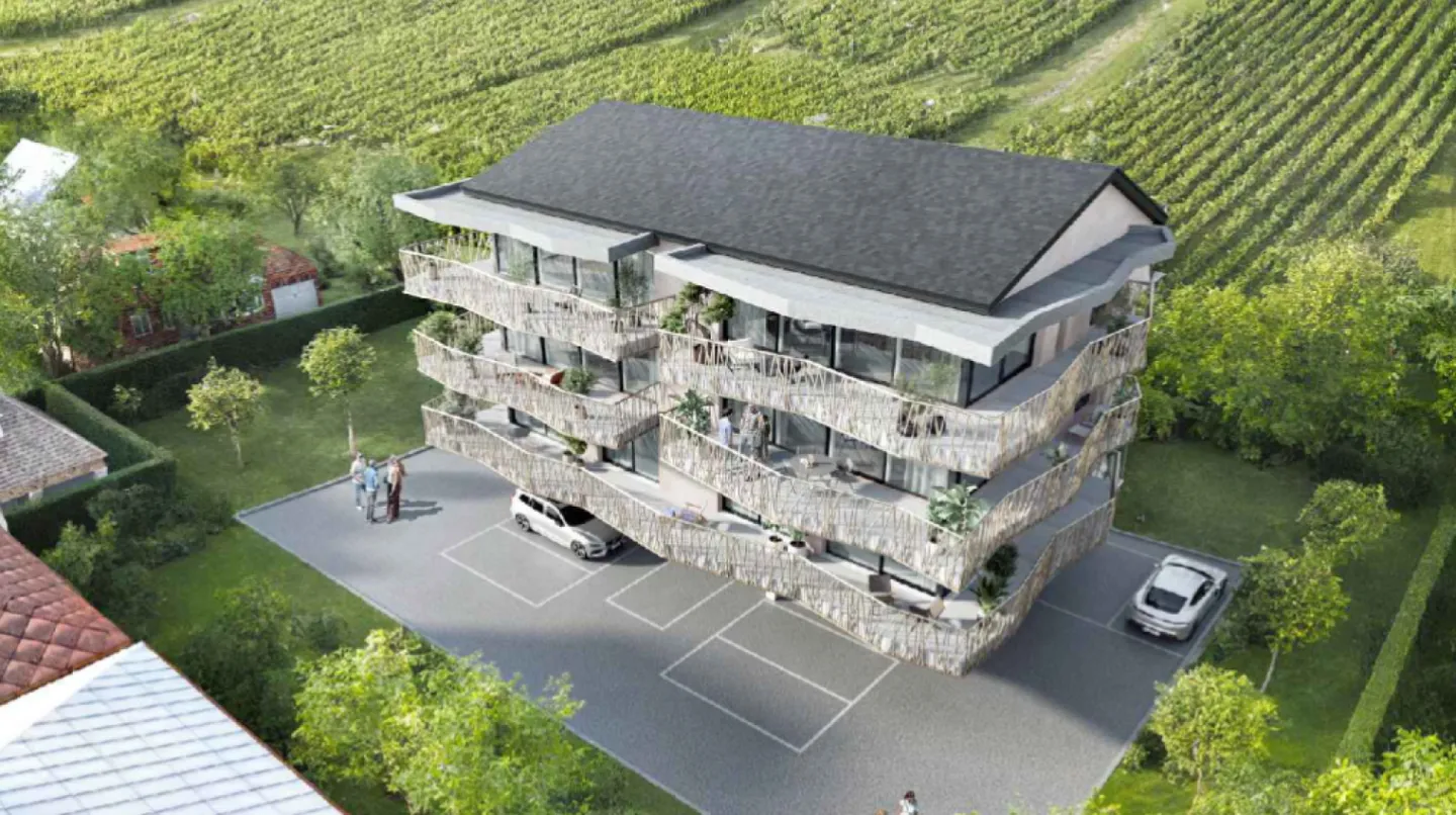 3,5-Zimmer-Wohnung in Leytron - Atemberaubende Aussicht, idyllische Lage im Herzen der Weinberge - Foto 2 von 4