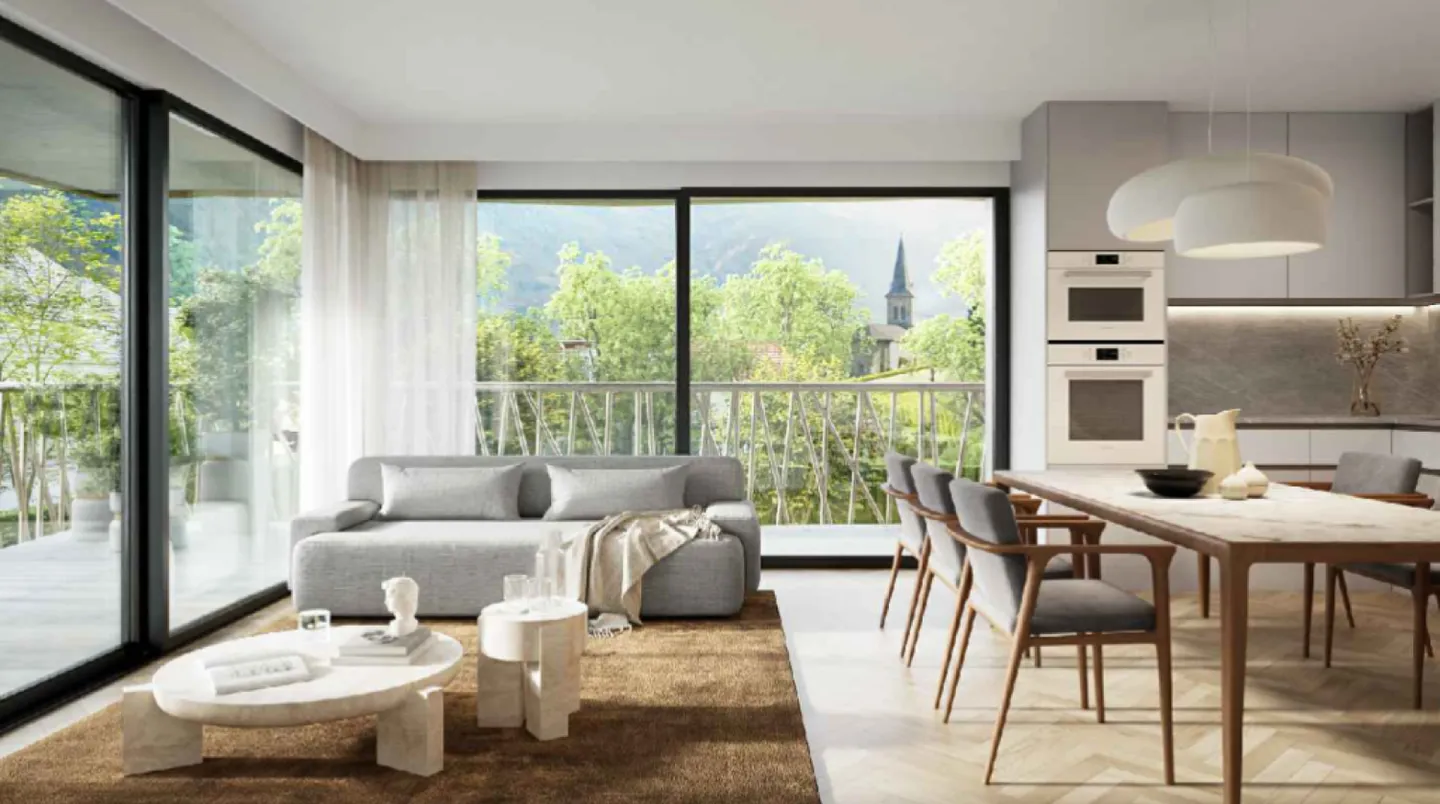 3,5-Zimmer-Wohnung in Leytron - Atemberaubende Aussicht, idyllische Lage im Herzen der Weinberge - Foto 3 von 4