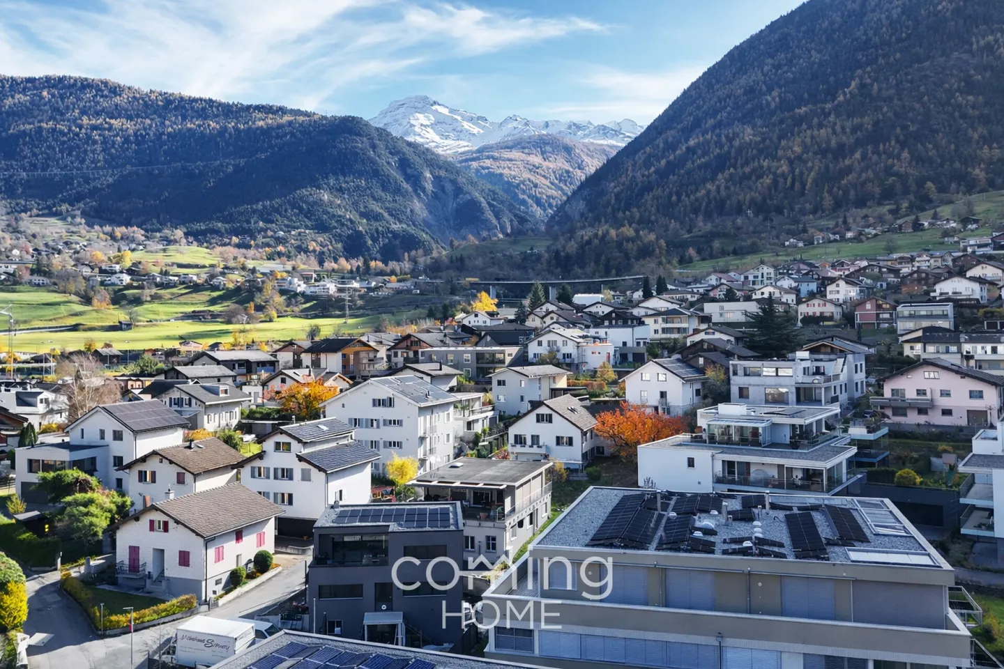 Penthouse ensoleillé de 4,5 chambres avec une grande terrasse panoramique et vue sur les Alpes à Brig-Glis - Photo 16 sur 17