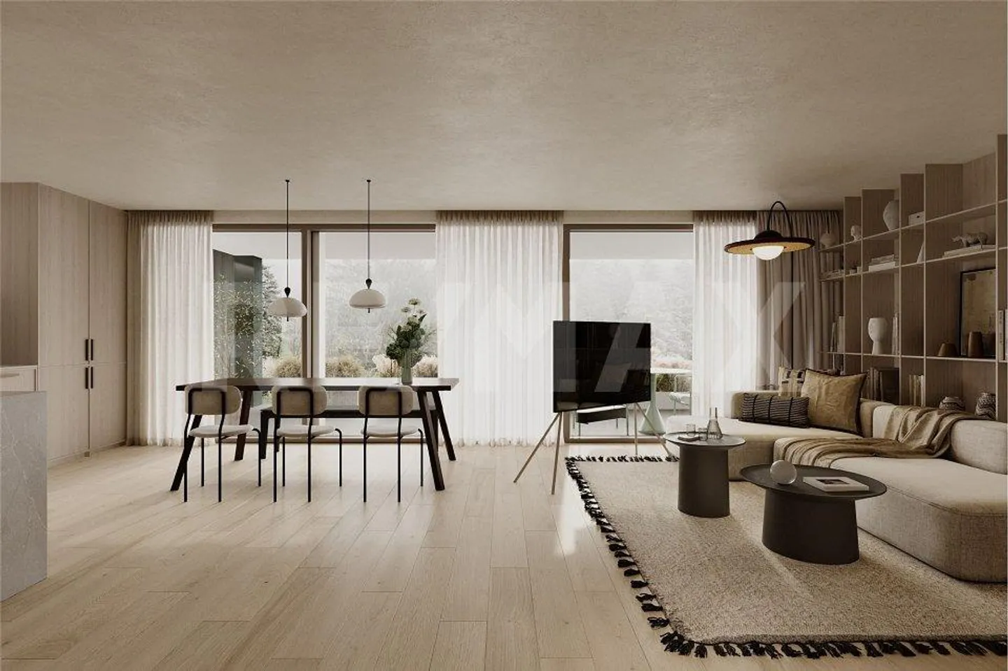 NUOVA COSTRUZIONE, moderno appartamento di 4,5 stanze, 001 piano terra, design degli spazi individuale, Brunnen - Foto 2 di 13