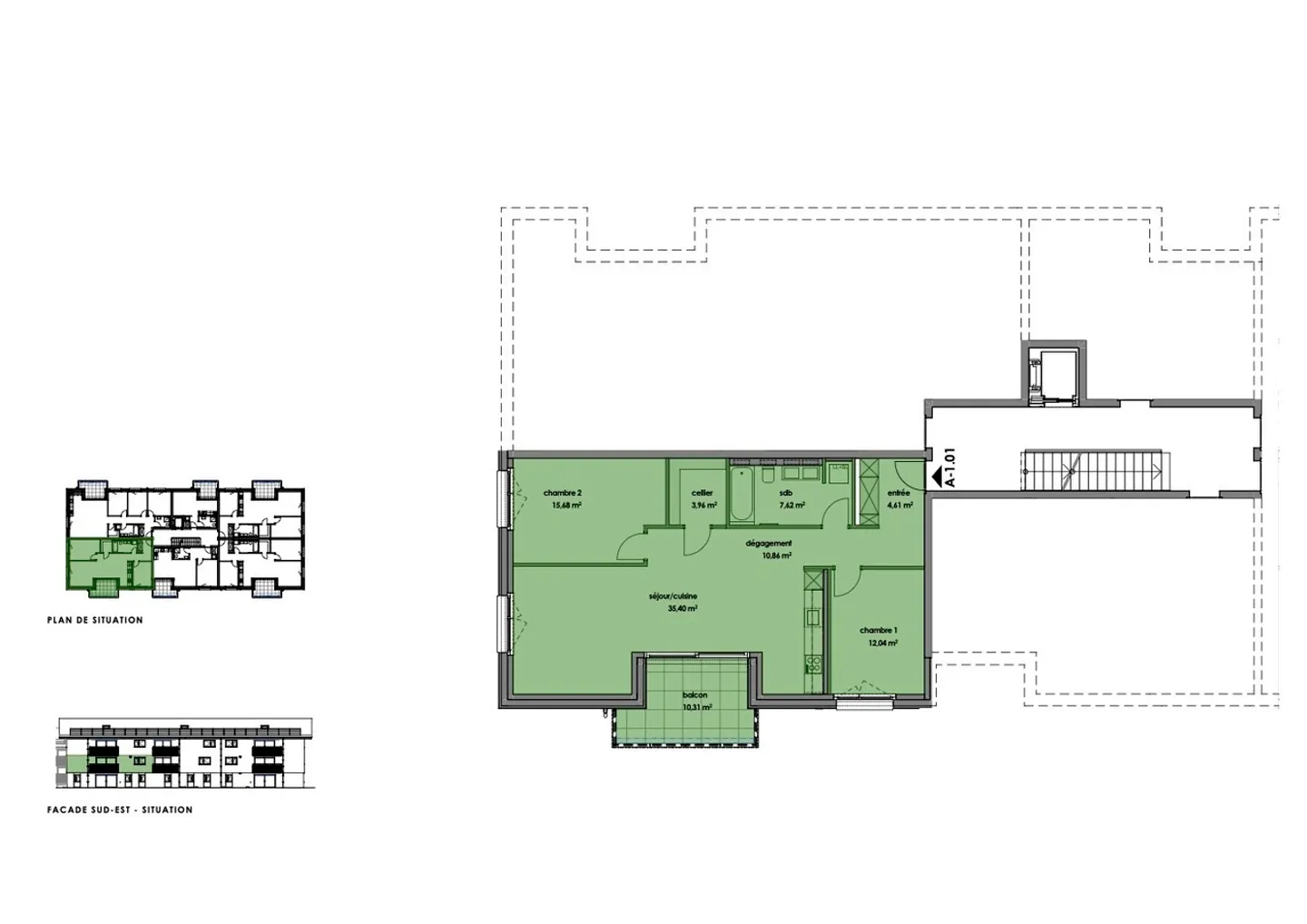 Schöne neue 3,5-Zimmer-Wohnung in grüner Umgebung - Foto 4 von 4