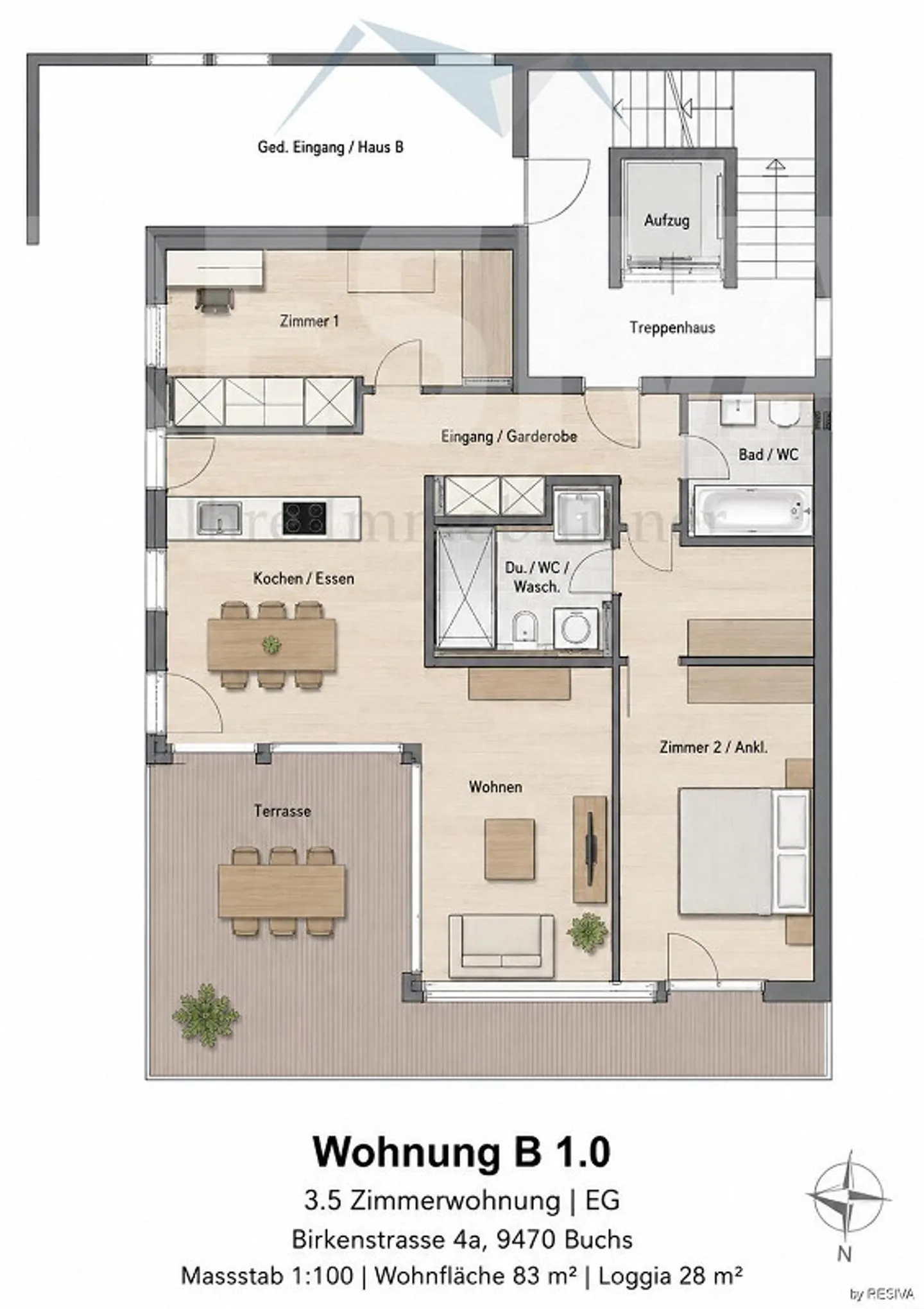 Appartamento giardino 3,5 locali con grande terrazza - Foto 17 di 17