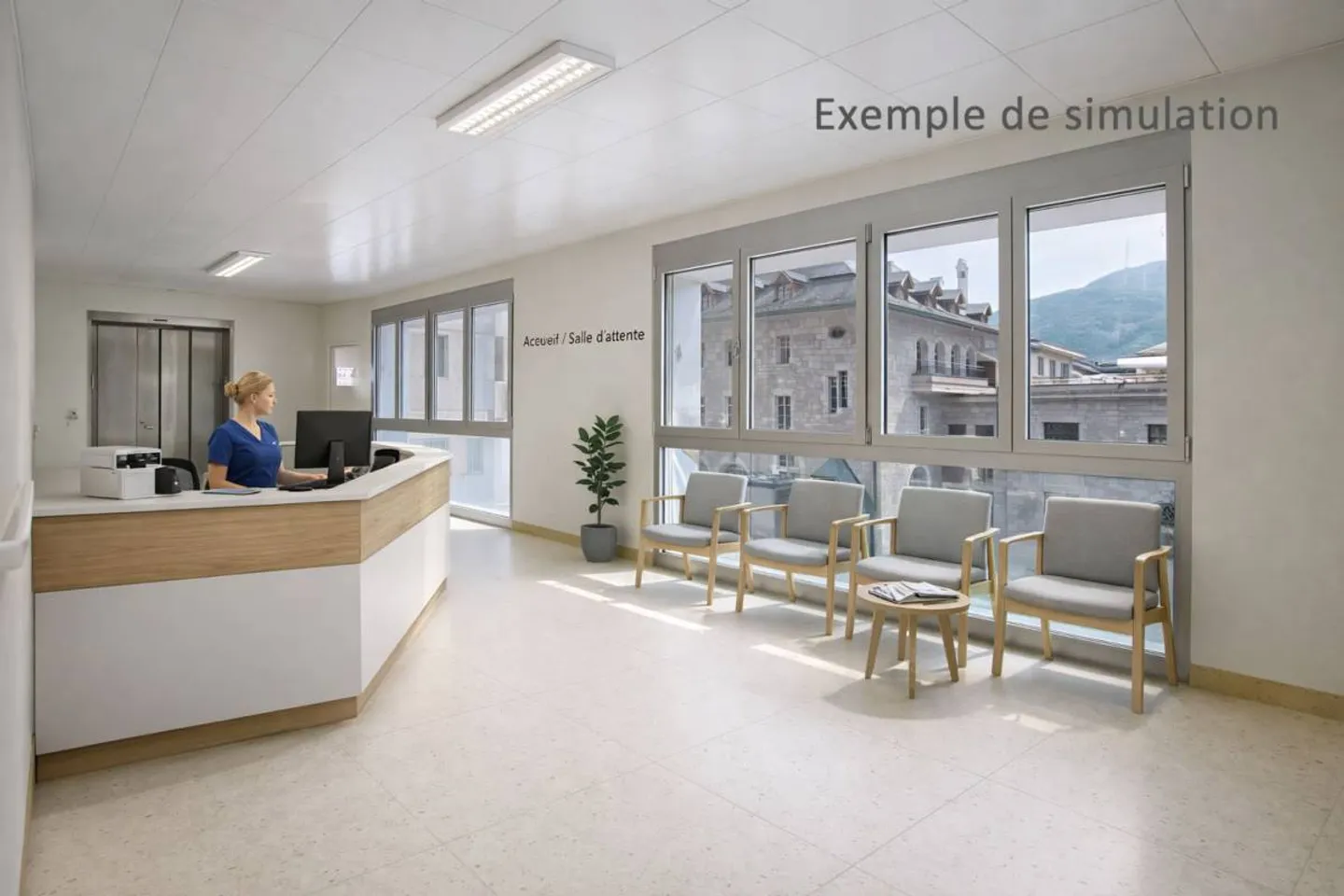 Sion - Geräumige Geschäftsräume von 335 m² ideal für eine medizinische Klinik im Zentrum - Foto 2 von 15