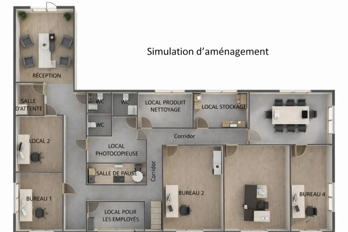 Sion - Geräumige Geschäftsräume von 335 m² ideal für eine medizinische Klinik im Zentrum - Foto 5 von 15
