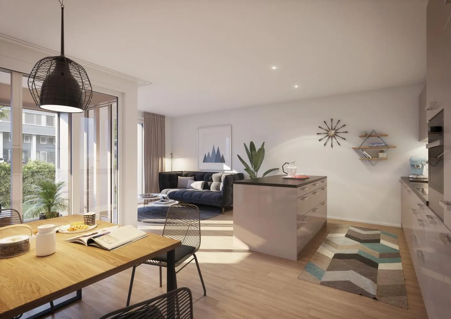 Appartement moderne de 4,5 pièces au Weltpostpark ! - Photo 2 sur 5