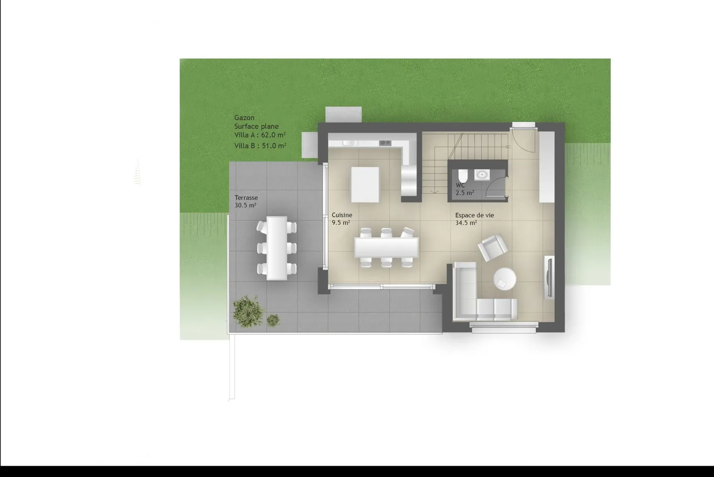 Villa indipendente 5.5 stanze a Corminboeuf - Lotto B - Foto 4 di 7
