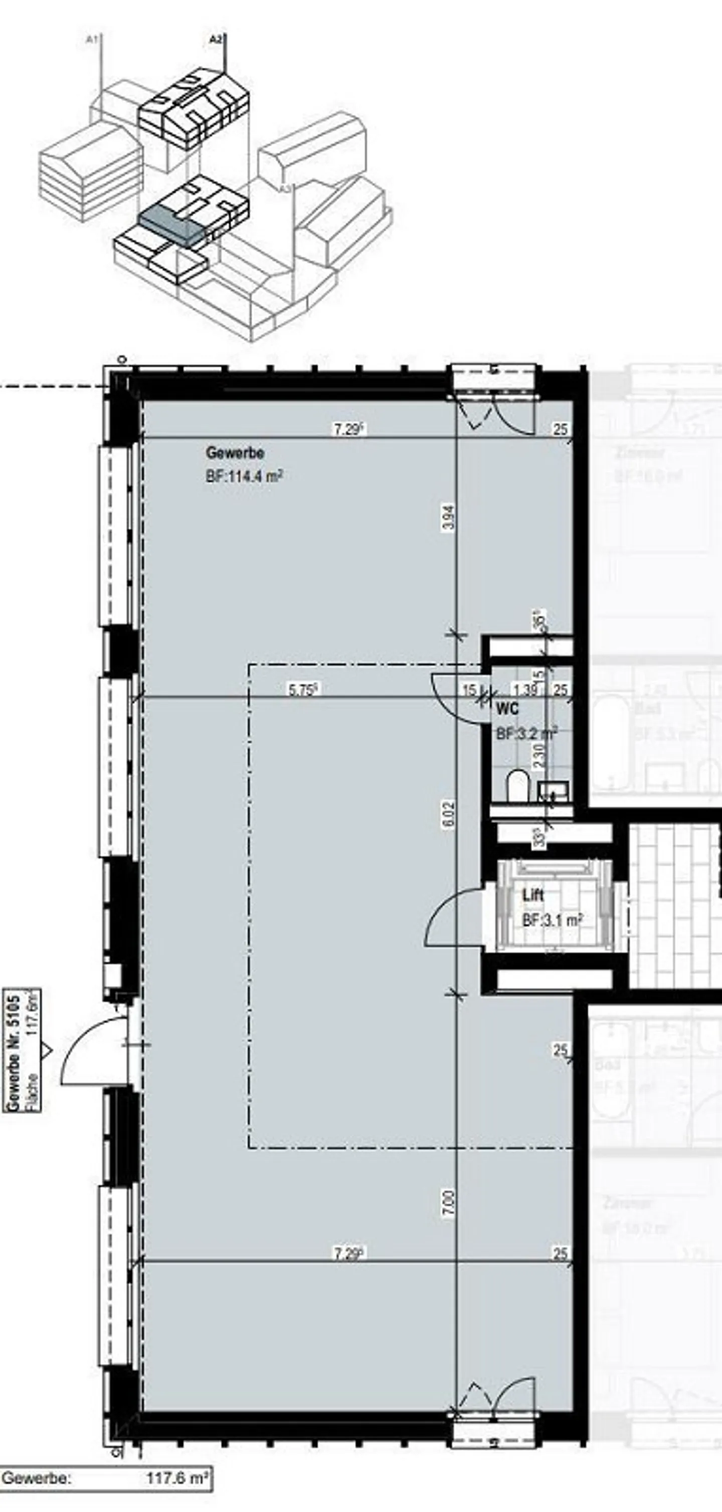 FIRST USE - Attractive commercial spaces between 85 and 126 m2 - Photo 8 of 9