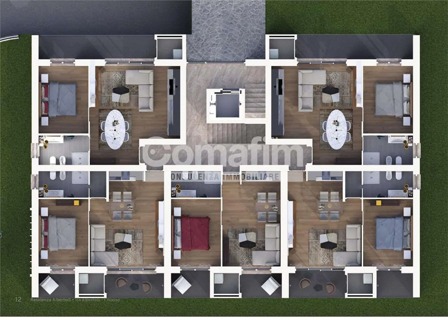 Chiasso: 2.5 rooms on the ground floor with terrace and garden - Photo 12 of 13