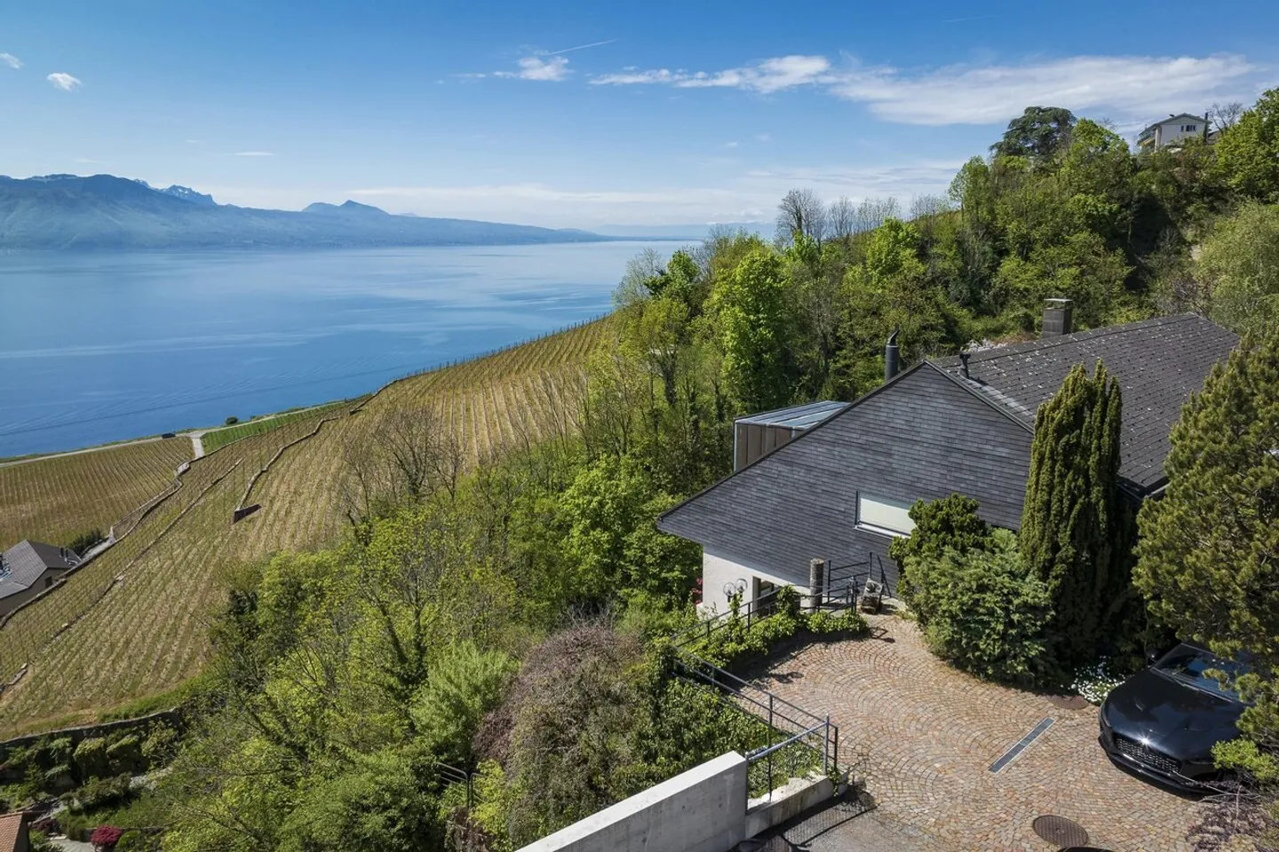 Außergewöhnliches Anwesen mit atemberaubendem Blick auf den Genfersee und den Lavaux, ohne vis-à-vis - Foto 5 von 13