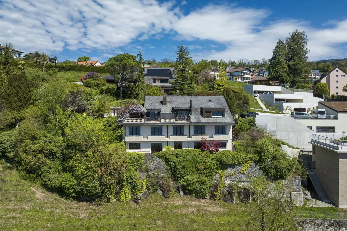 Außergewöhnliches Anwesen mit atemberaubendem Blick auf den Genfersee und den Lavaux, ohne vis-à-vis - Foto 3 von 13