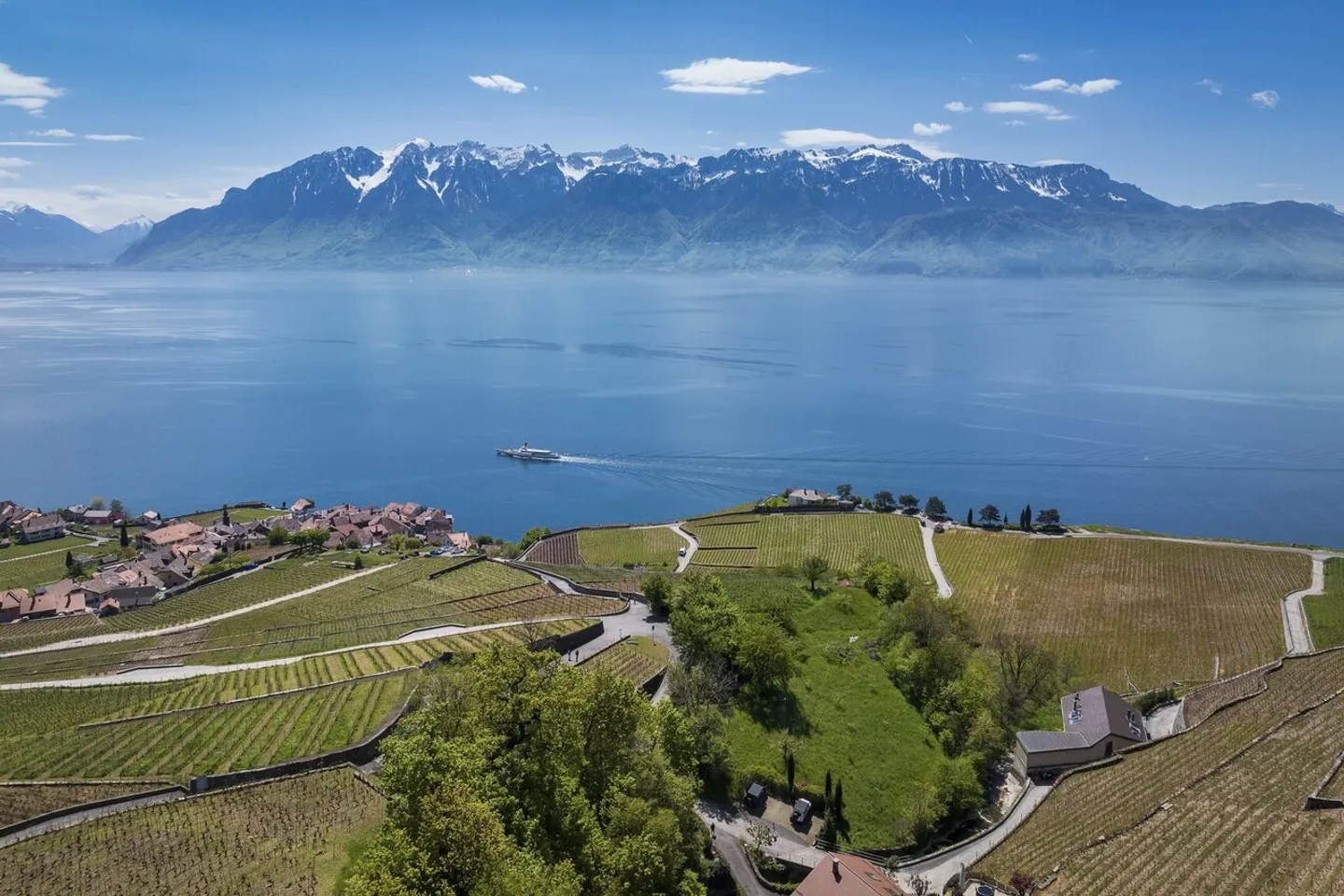 Außergewöhnliches Anwesen mit atemberaubendem Blick auf den Genfersee und den Lavaux, ohne vis-à-vis - Foto 7 von 13