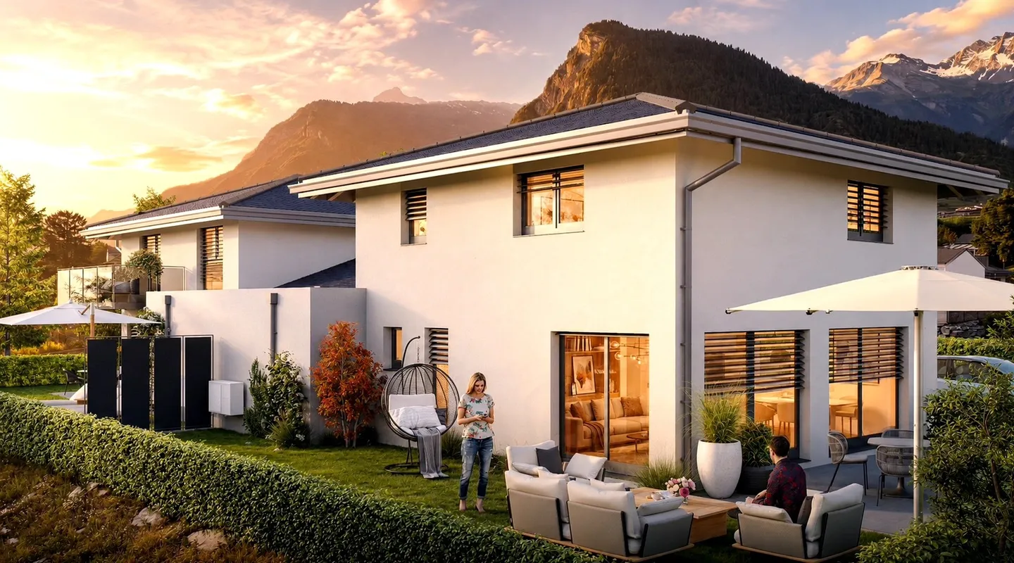 La tua futura villa a St-Pierre-de-Clages - Superba vista libera - Foto 2 di 4