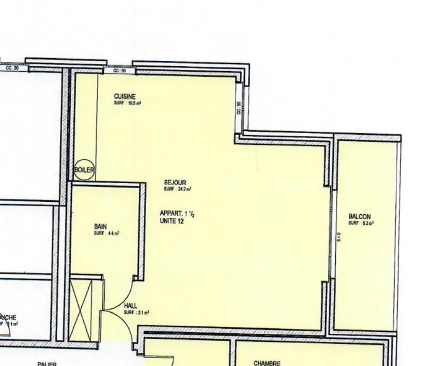 COURTEPIN 1,5 STANZE DI 47,2 M², BALCONE COPERTO, PARCHEGGIO SOTTERRANEO, CANTINA - Foto 6 di 6