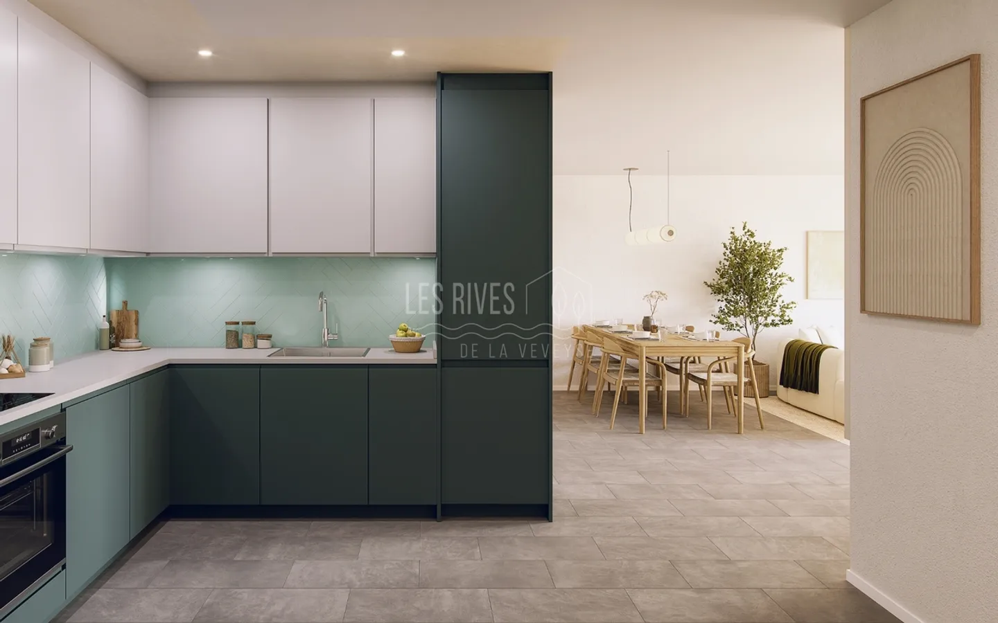 Neue 4.5-Zimmer-Wohnung mit Balkon - Les Rives de la Veveyse - Photo 5 sur 12