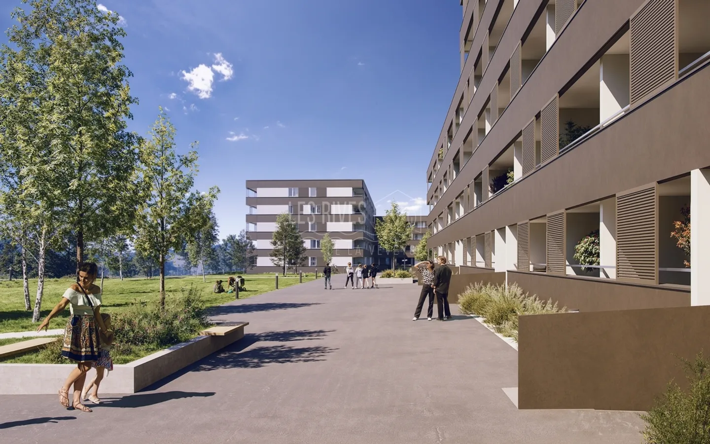 Neue 4.5-Zimmer-Wohnung mit Balkon - Les Rives de la Veveyse - Photo 9 sur 12