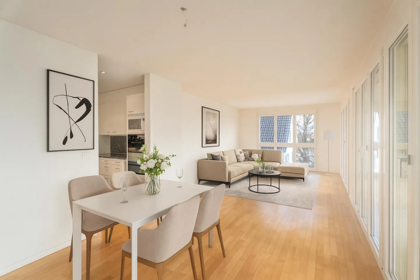 LIVING WITH LOTS OF LIGHT AND SPACE FEELING - Photo 1 of 8