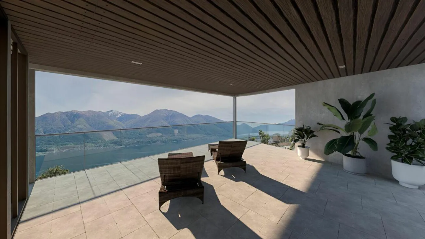 Moderno ed esclusivo attico di 4.5 locali con spettacolare vista lago, giardino e piscina privata - Foto 1 di 10