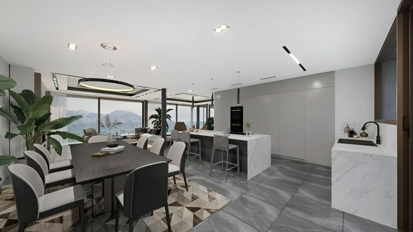 Moderno ed esclusivo attico di 4.5 locali con spettacolare vista lago, giardino e piscina privata - Foto 3 di 10