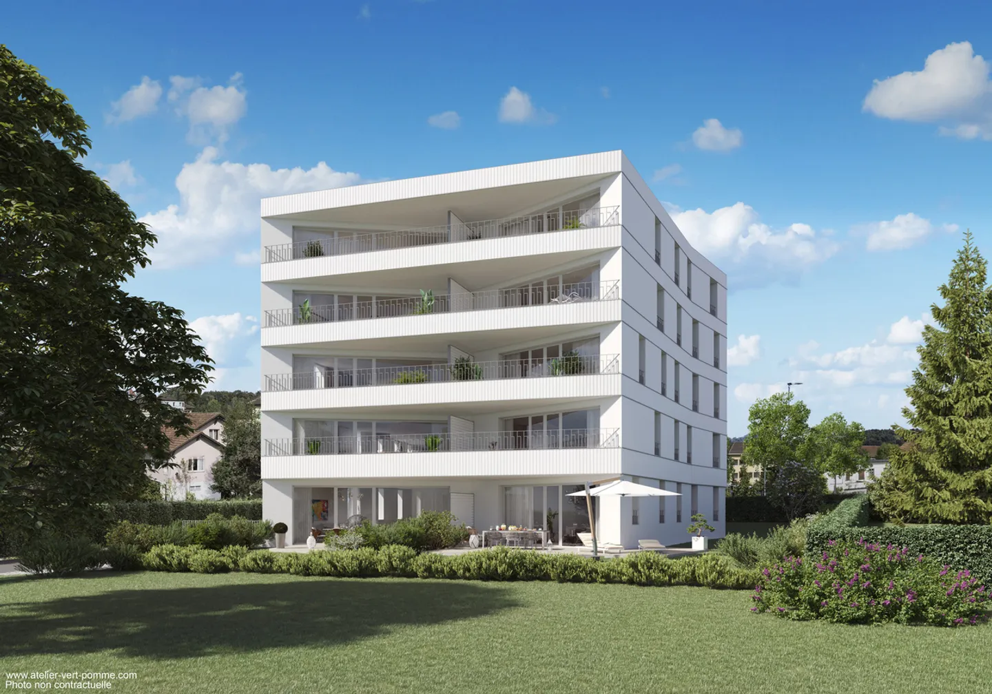 Neues 4.5P Luxusapartment - Los Nr. 07 "Le Pommier" - Foto 11 von 16