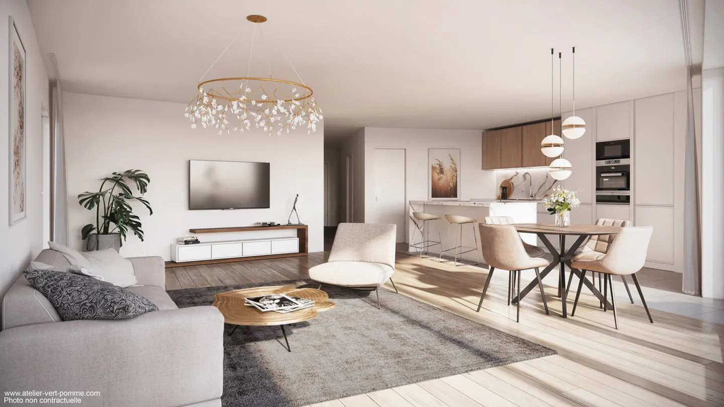 Neues 4.5P Luxusapartment - Los Nr. 07 "Le Pommier" - Foto 13 von 16