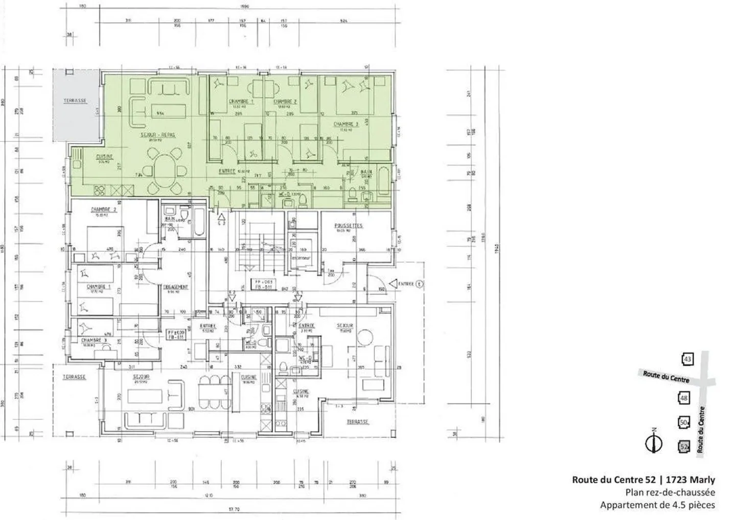 Charming 4.5-room apartment on the ground floor with terrace - Photo 8 of 9