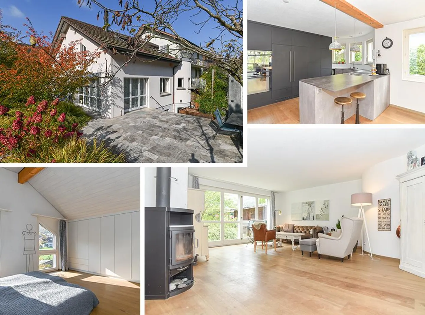 Renoviertes Zweifamilienhaus mit viel Platz und schönem Garten - Foto 1 von 16