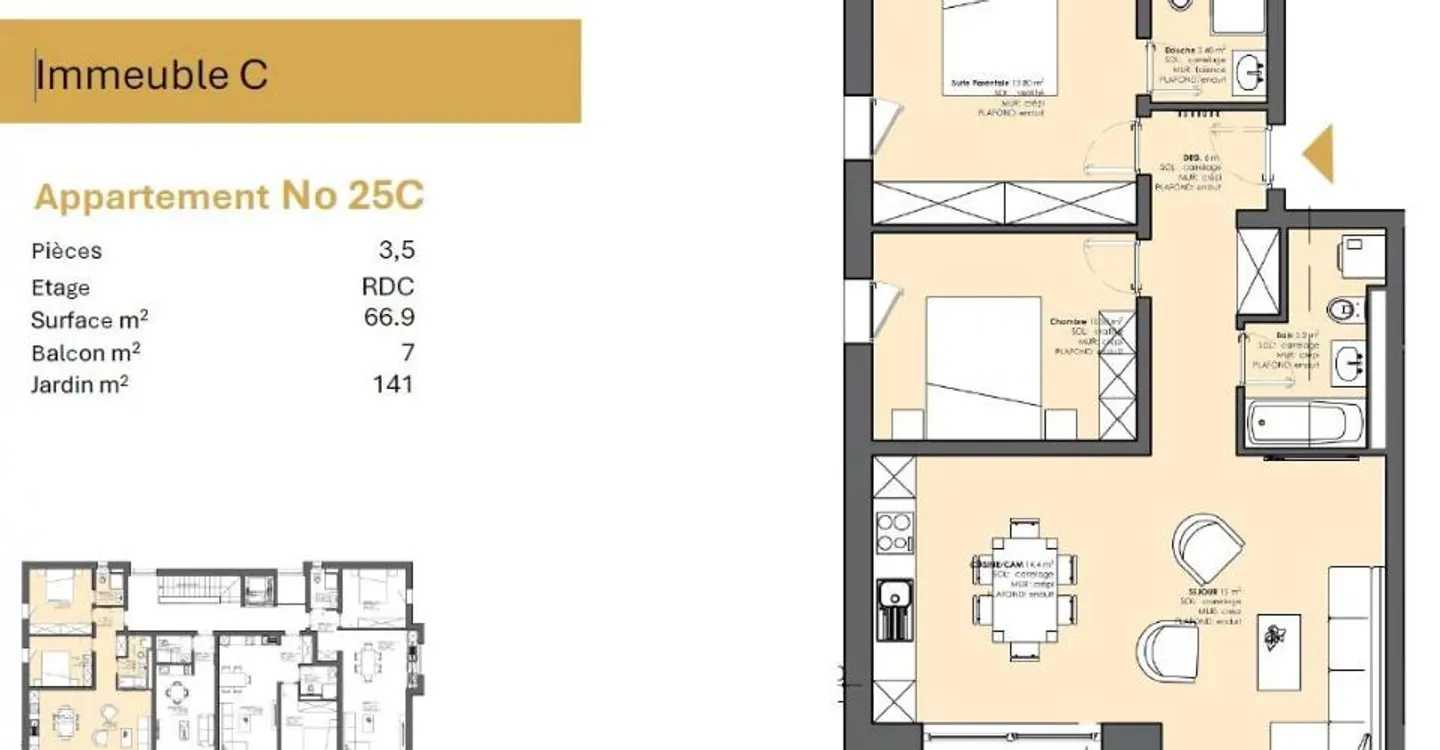 Charmante 3.5-Zimmer Wohnung - Foto 6 von 7