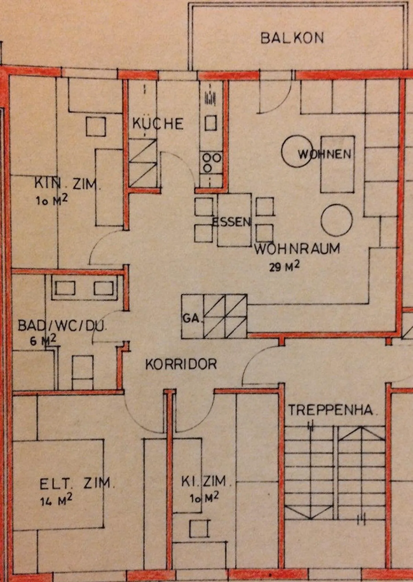 4 1/2 room apartment with south balcony - Photo 6 of 6
