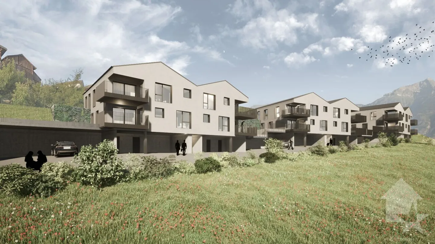 Apartment 3.5 rooms with 100m2 and garden of 47m2 and 2 parking spaces - Photo 2 of 7