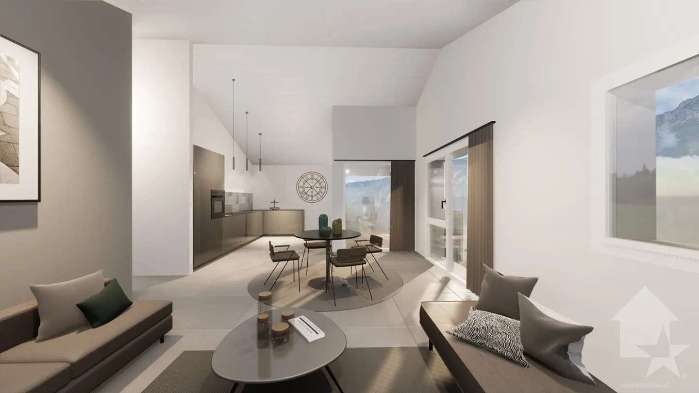 Charmante 4,5-Zimmer-Wohnung mit Garten - Foto 4 von 6