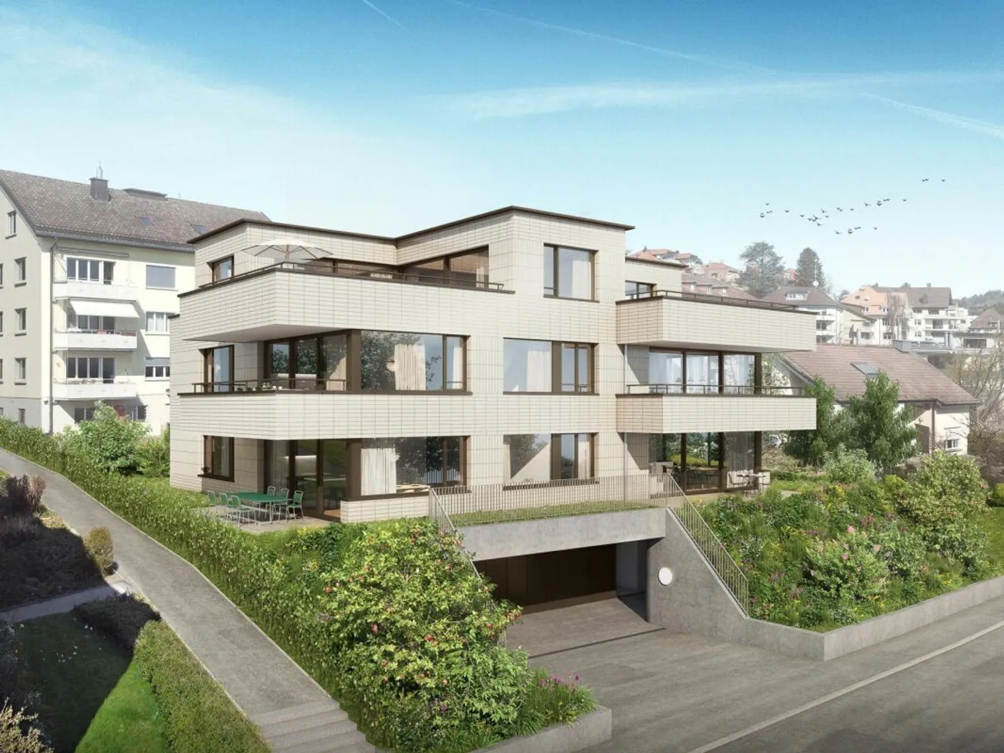 Rent parking space with prepared charging station in Rotmonten - Photo 1 of 1