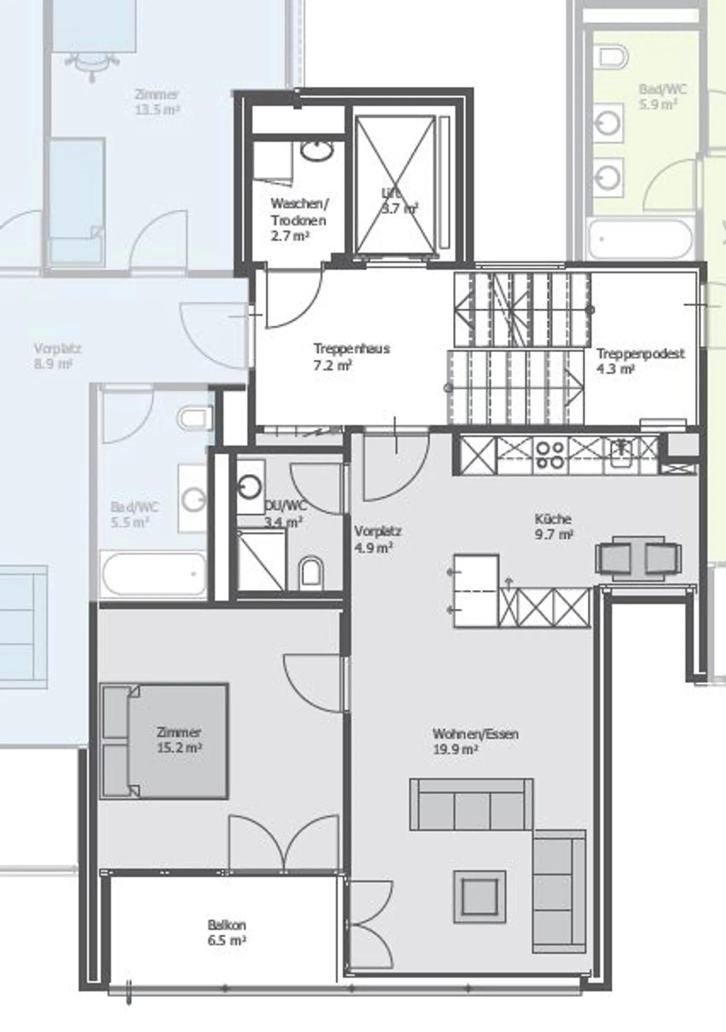 2.5 Room Apartment - Photo 6 of 7