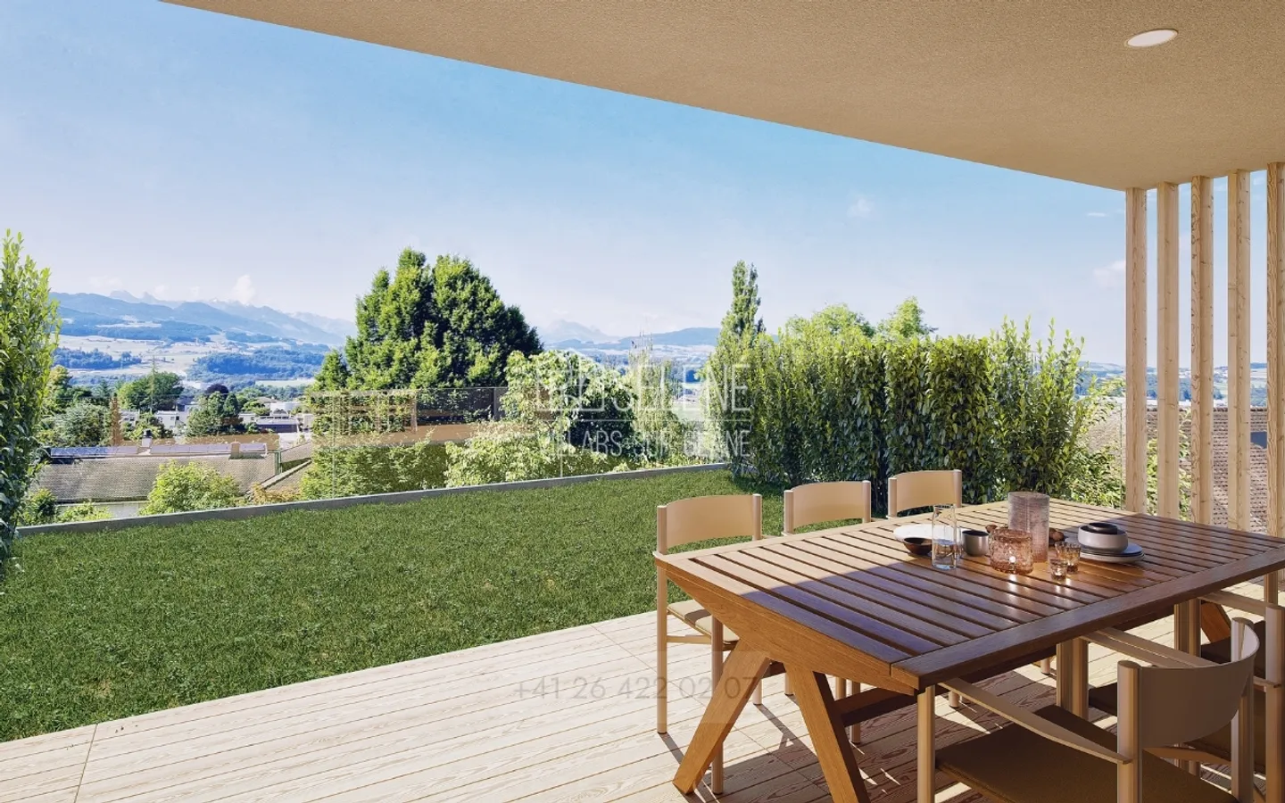 VILLAS SÉLÉNÉ - 6,5 stanze a Villars-sur-Glâne - Foto 8 di 10