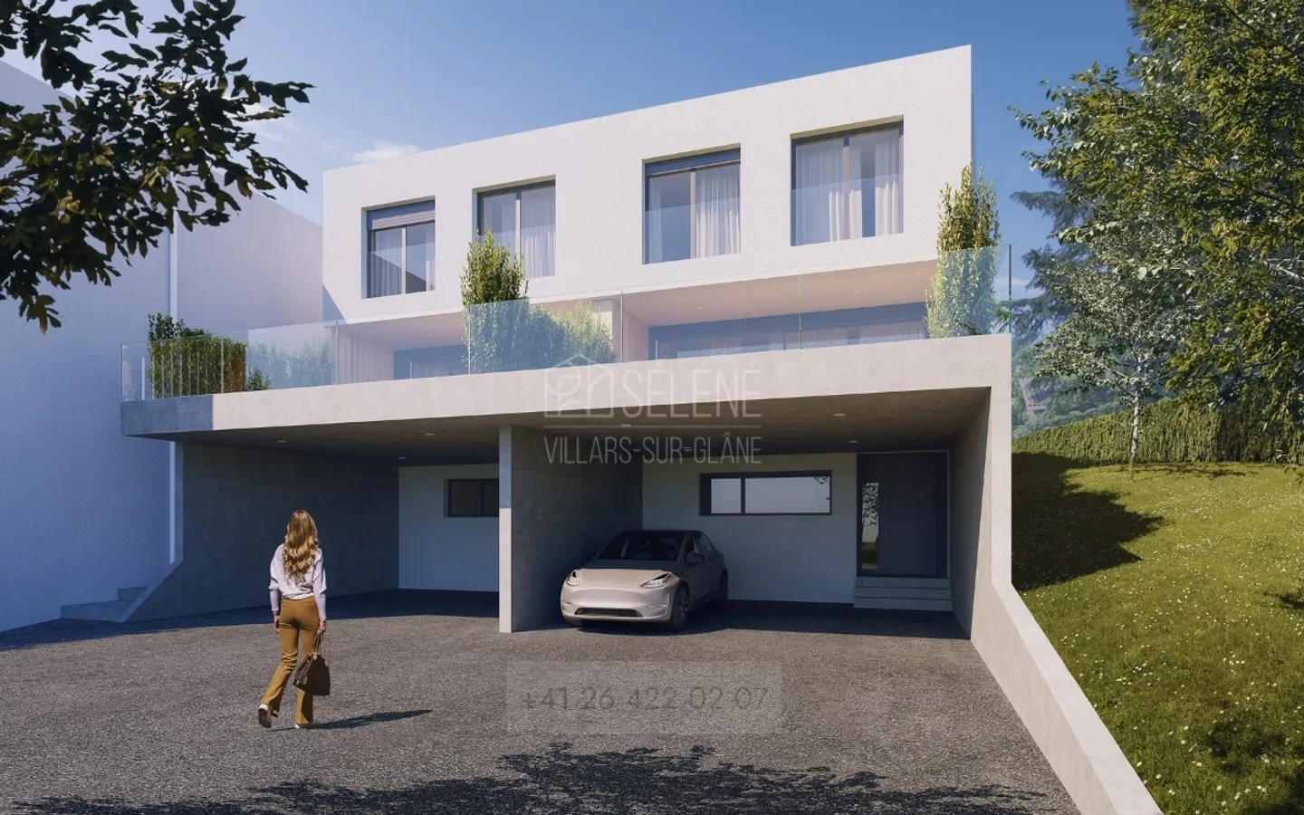 VILLAS SÉLÉNÉ - 6,5 stanze a Villars-sur-Glâne - Foto 7 di 10