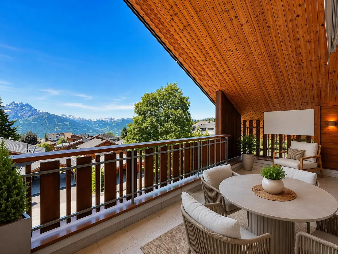 Charmante 4.5-Zimmer-Wohnung in Villars - Foto 10 von 10