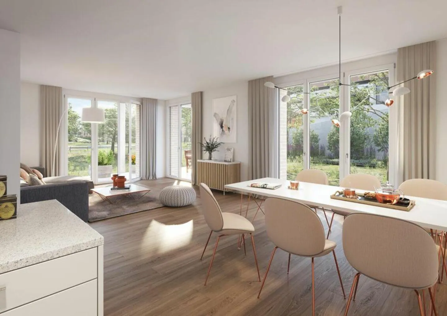 Appartement de 3,5 pièces au rez-de-chaussée avec un espace extérieur généreux (C 0.5) - Photo 9 sur 12