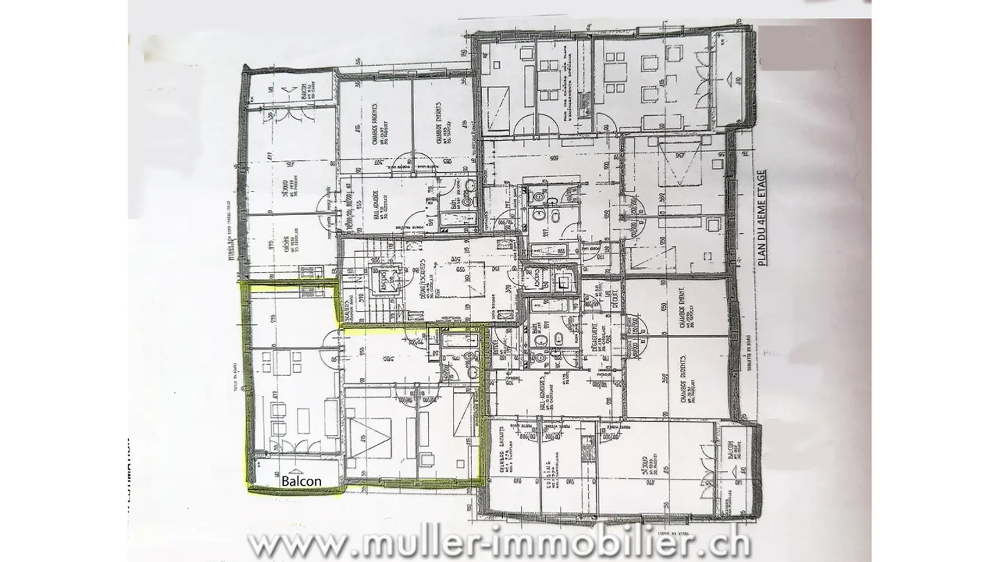 Renovierte 3,5-Zimmer-Wohnung mit Balkon in Monthey - Foto 11 von 12