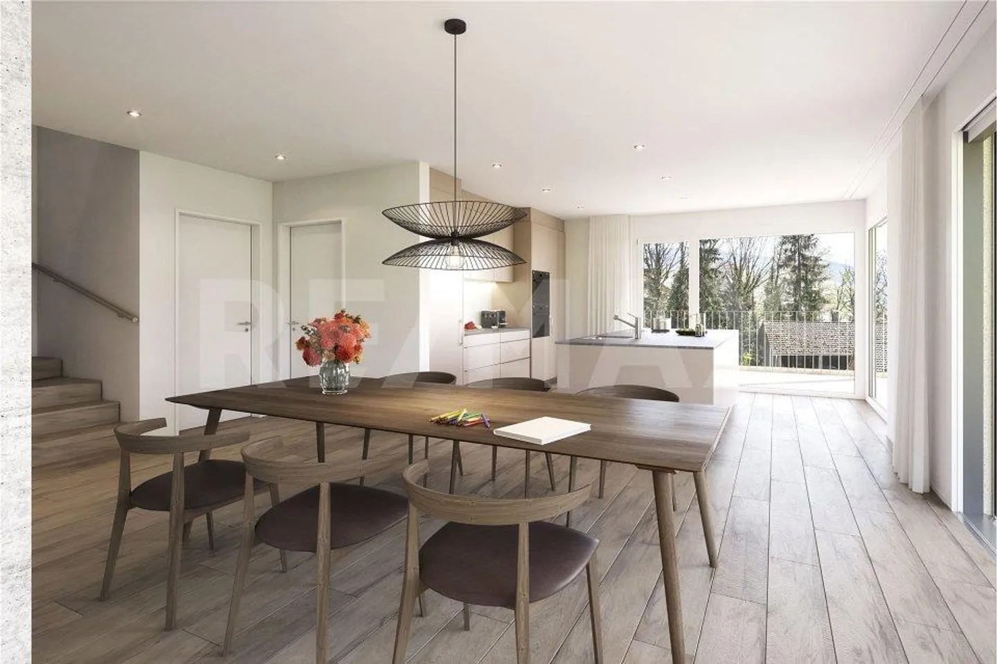 Nouveau projet de construction : maison individuelle de 5,5 pièces sur le versant ensoleillé avec vue sur les Alpes - Photo 5 sur 9