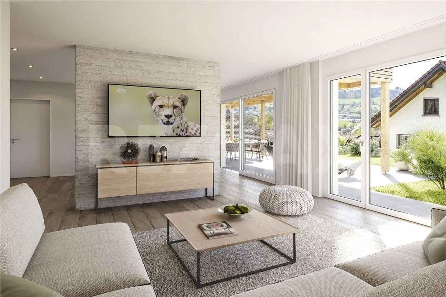 Nouveau projet de construction : maison individuelle de 5,5 pièces sur le versant ensoleillé avec vue sur les Alpes - Photo 4 sur 9